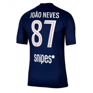 Paris Saint-Germain Joao Neves #87 Jalkapallovaatteet Kotipaita 2025-26 Lyhythihainen